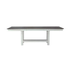 Table de banquet blanche avec chaises - 5, 6 ou 7 pièces
