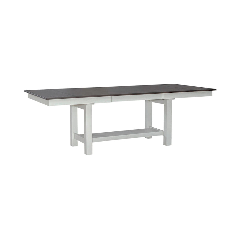 Table de banquet blanche avec chaises - 5, 6 ou 7 pièces