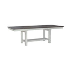 Table de banquet blanche avec chaises - 5, 6 ou 7 pièces