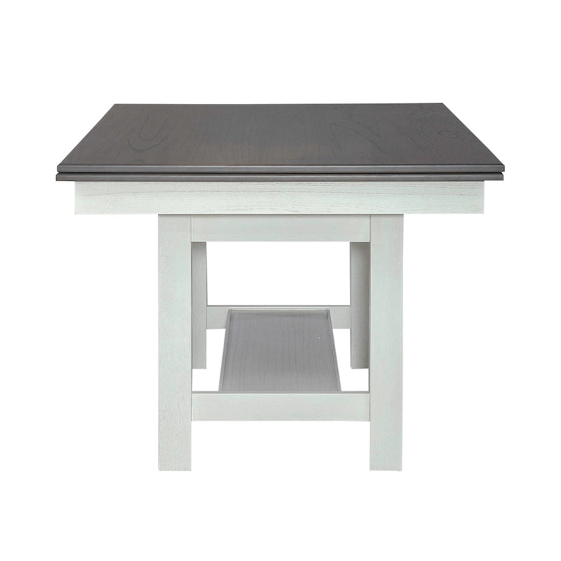 Table de banquet blanche avec chaises - 5, 6 ou 7 pièces
