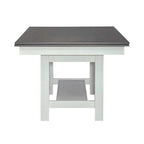 Table de banquet blanche avec chaises - 5, 6 ou 7 pièces