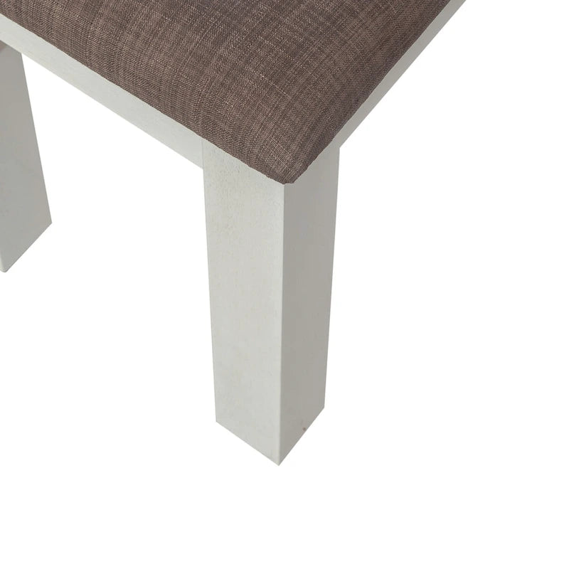 Table de banquet blanche avec chaises - 5, 6 ou 7 pièces
