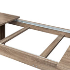 Table de salle à manger extensible rectangulaire – Table de cuisine fonctionnelle pour 4 à 12 personnes