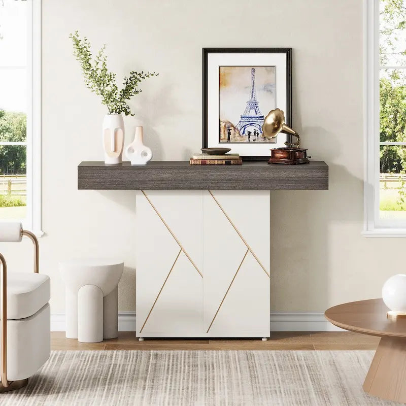 Pouf ottoman treillis intérieur/extérieur