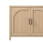 Buffet moderne Middlebrook de 70 pouces avec portes cannelées arquées