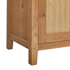 Buffet moderne Middlebrook de 70 pouces avec portes cannelées arquées